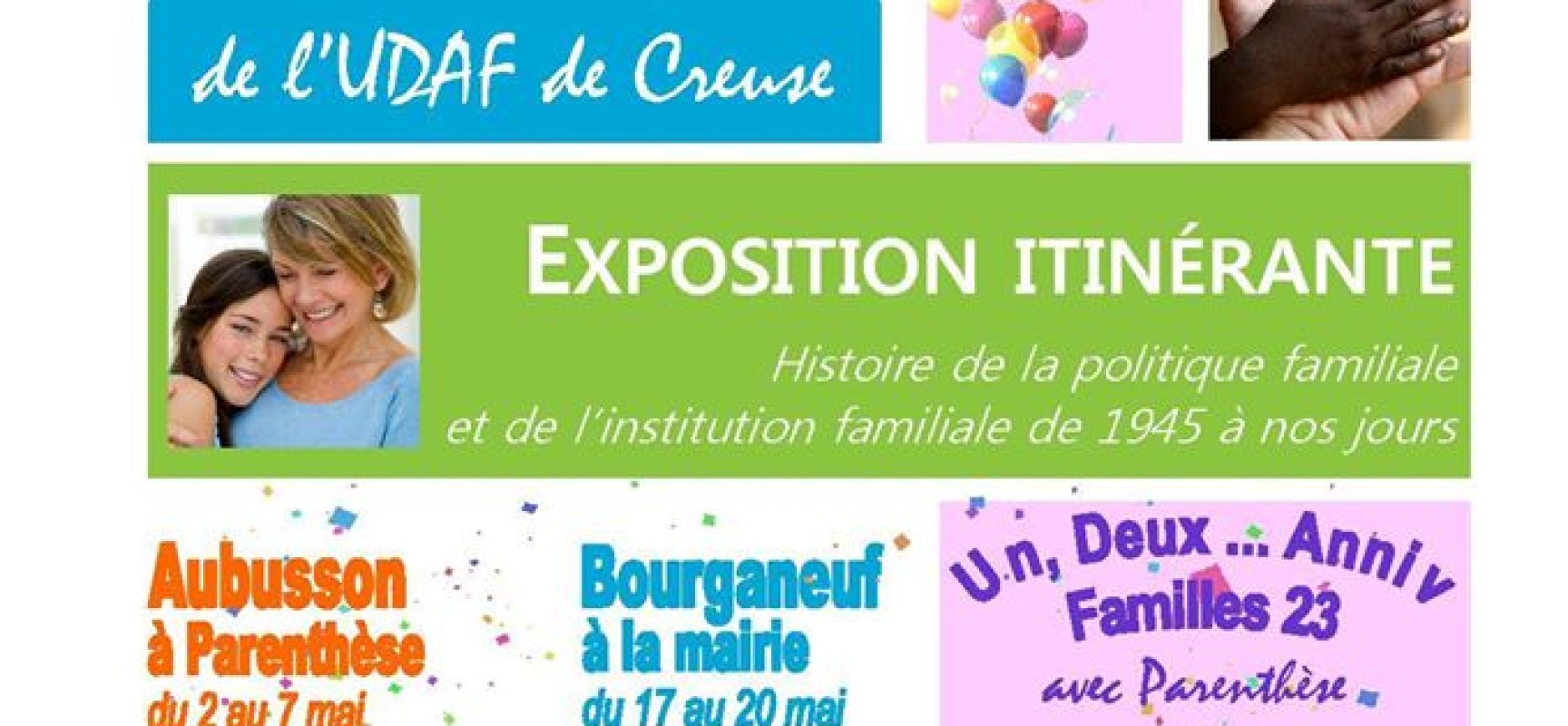 Exposition itinérante de l’Udaf de Creuse