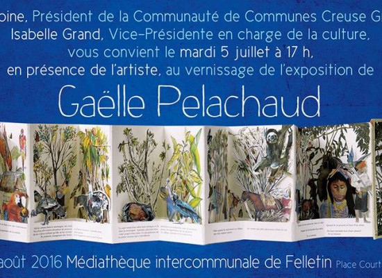 Exposition – Gaëlle Pelachaud du 5 juillet au 27 août 2016
