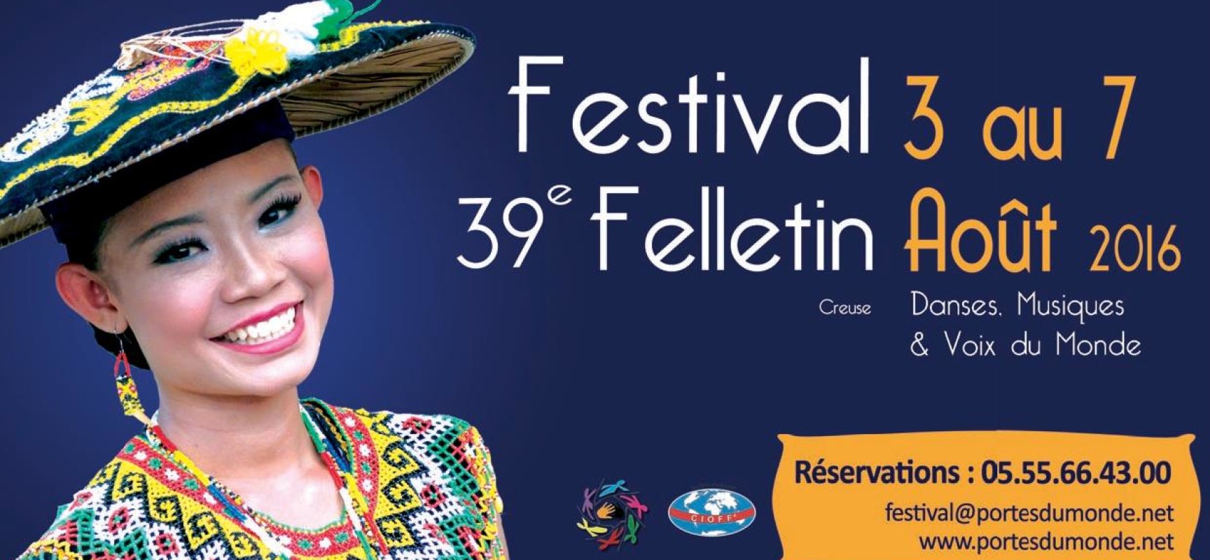 39ème Festival Danses, Musiques et Voix du Monde de Felletin  : du 3 au 7 août 2016