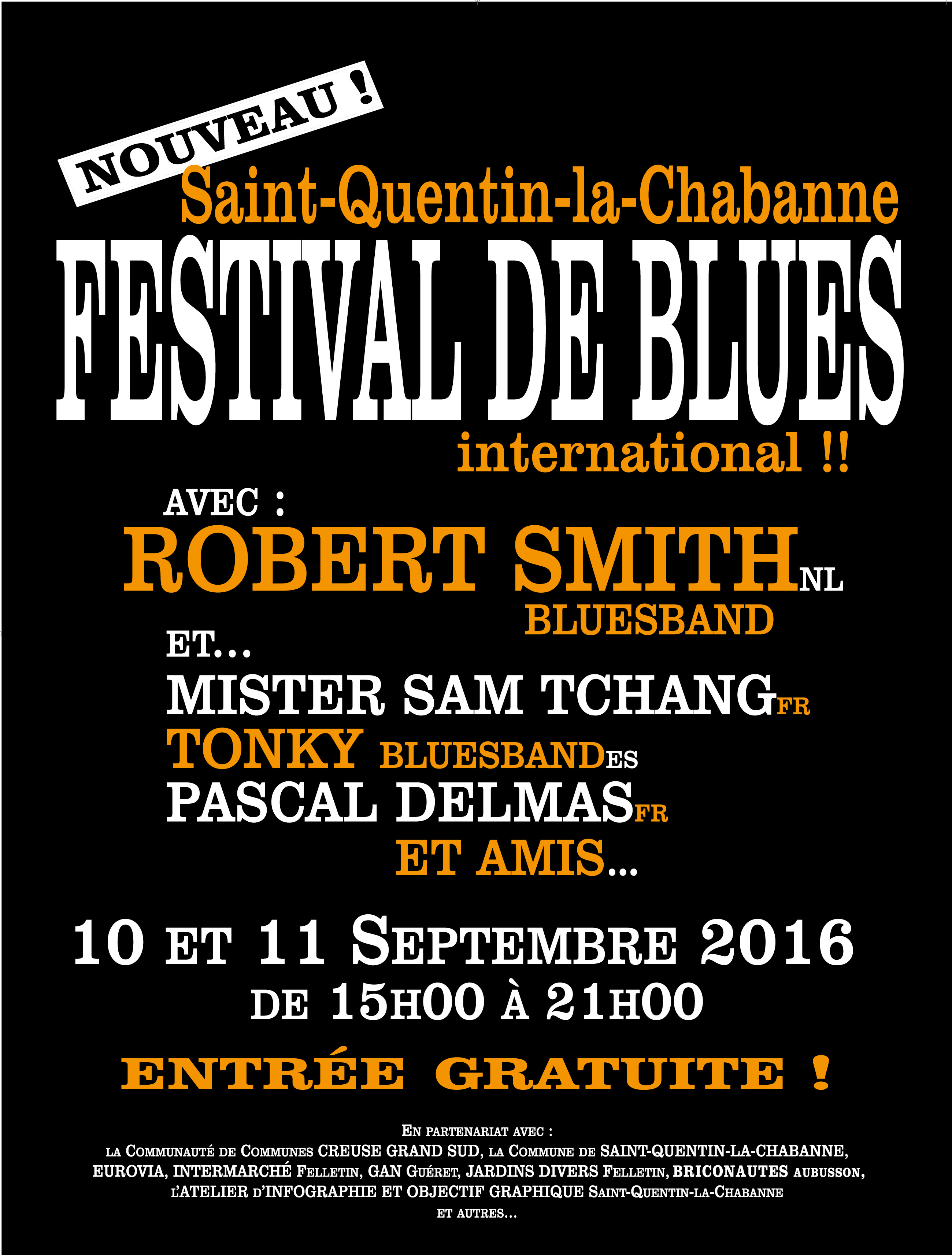 Festival International de Blues de StQuentinlaChabanne Creuse