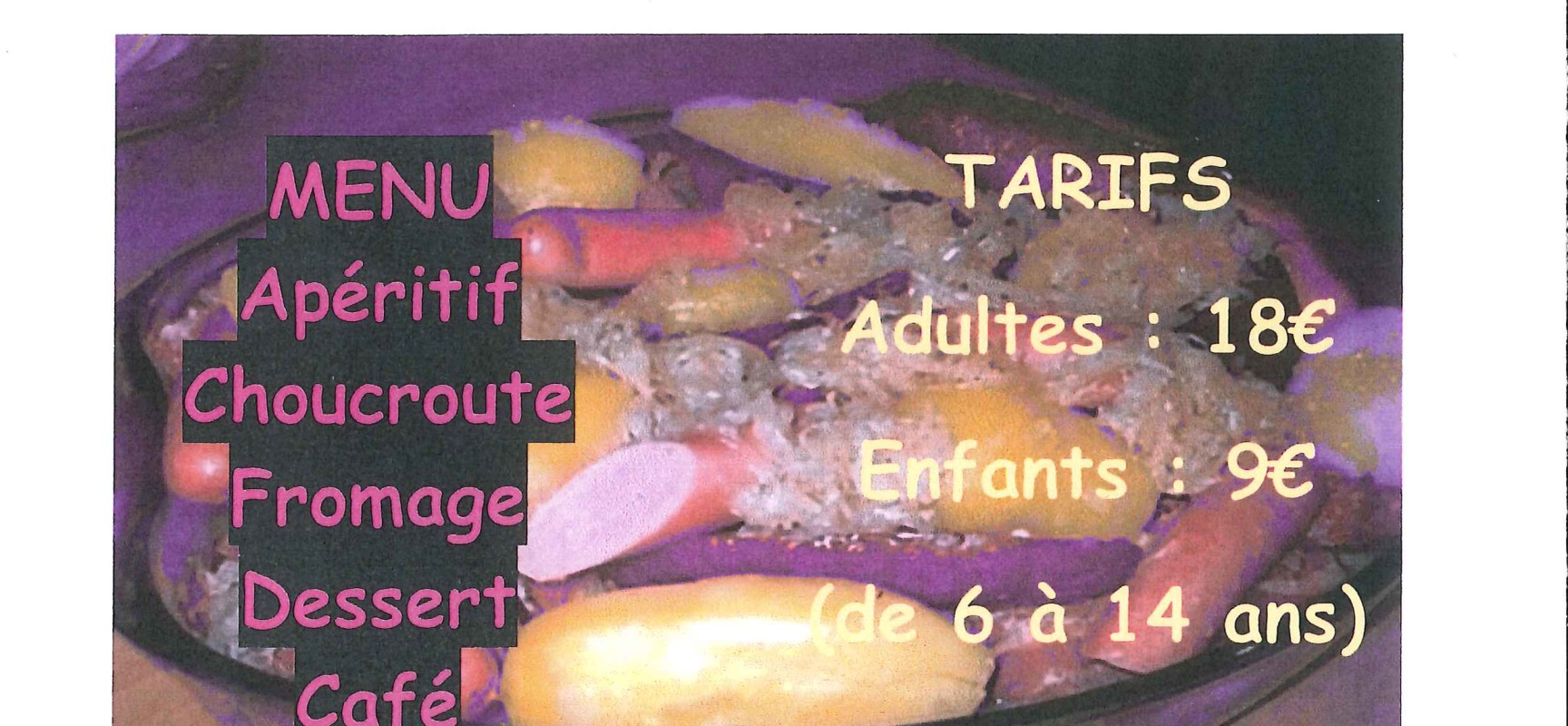 Soirée Choucroute / Moutier-Rozeille