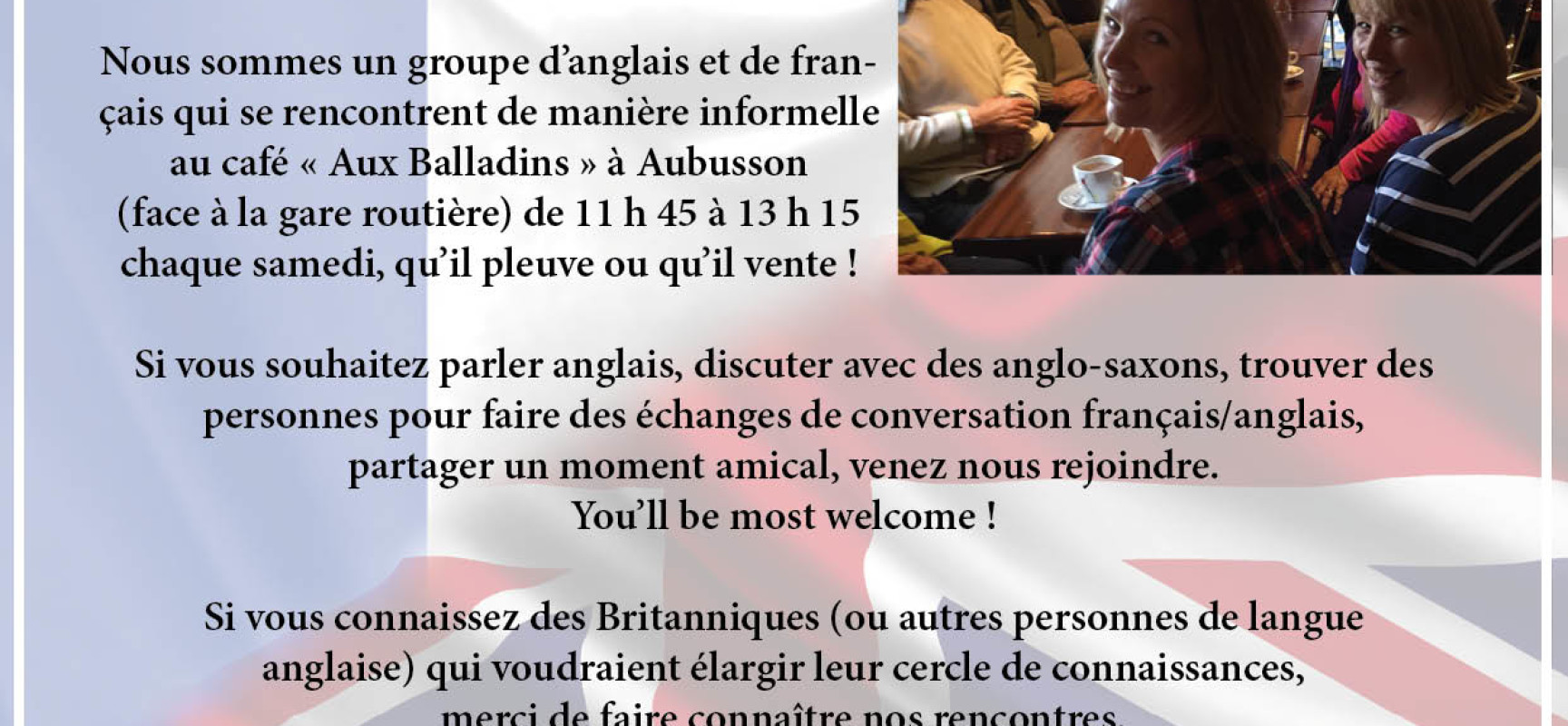 Aubusson’s network,  les rencontres franco-britanniques