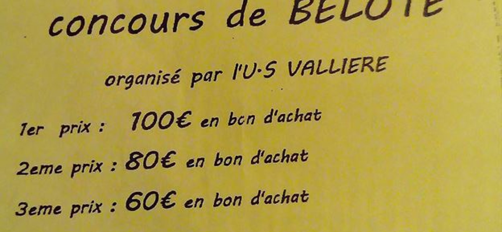 Concours de Belote #Vallière