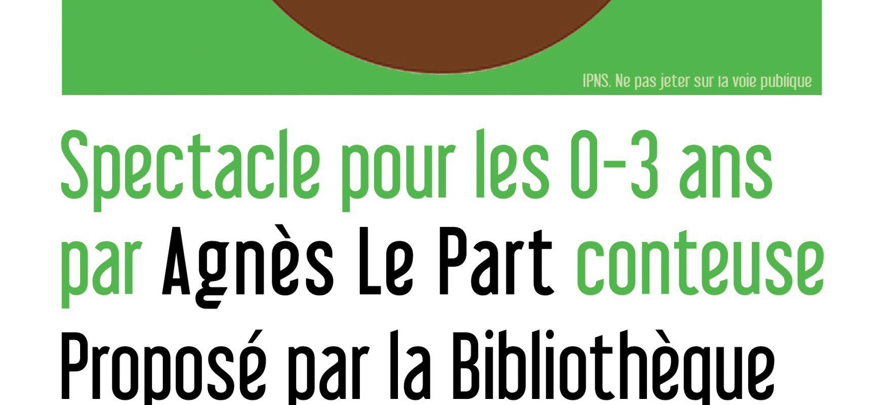 Spectacle « Petites graines » – Agnès Le Part #MonPremierLivre #CD23