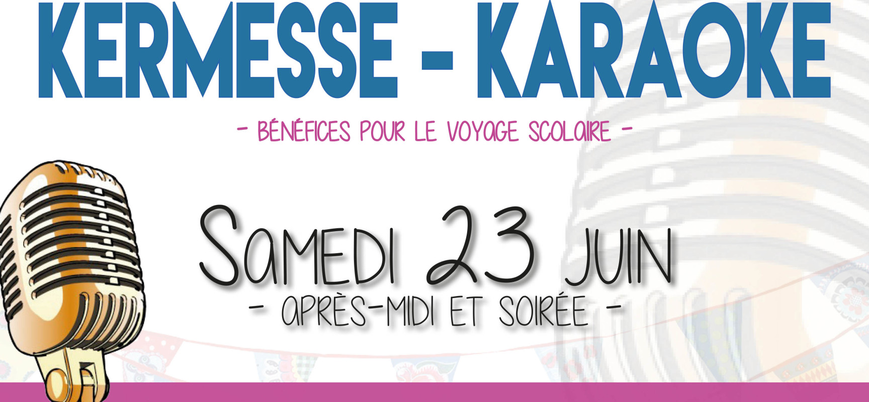 Kermesse – Karaoké de l’école de #GentiouxPigerolles