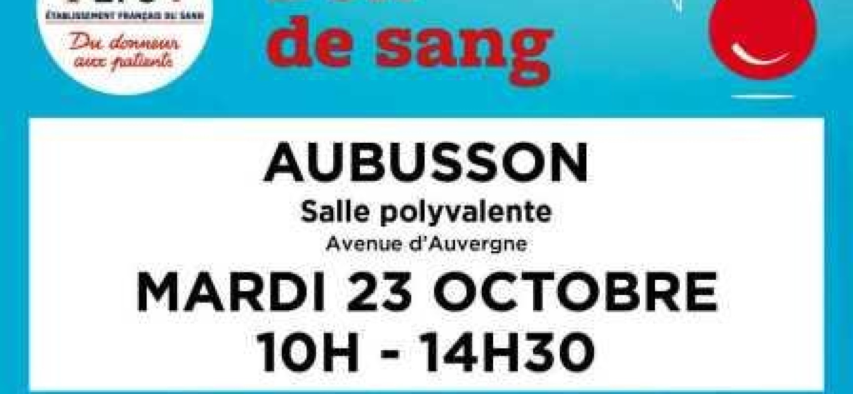 Don du sang #Aubusson
