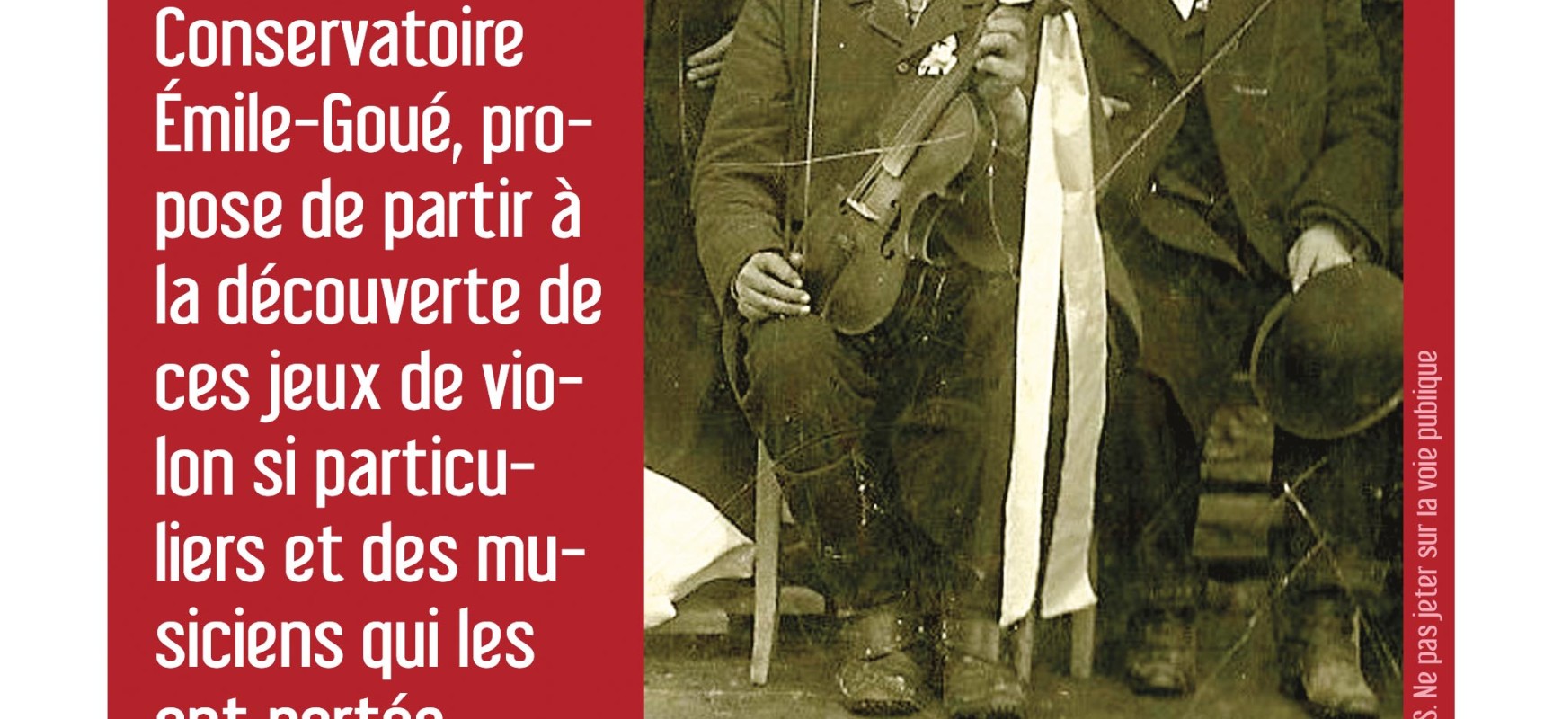 Conférence musicale « Violon et traditions musicales en Massif central » par Alexandre SELI