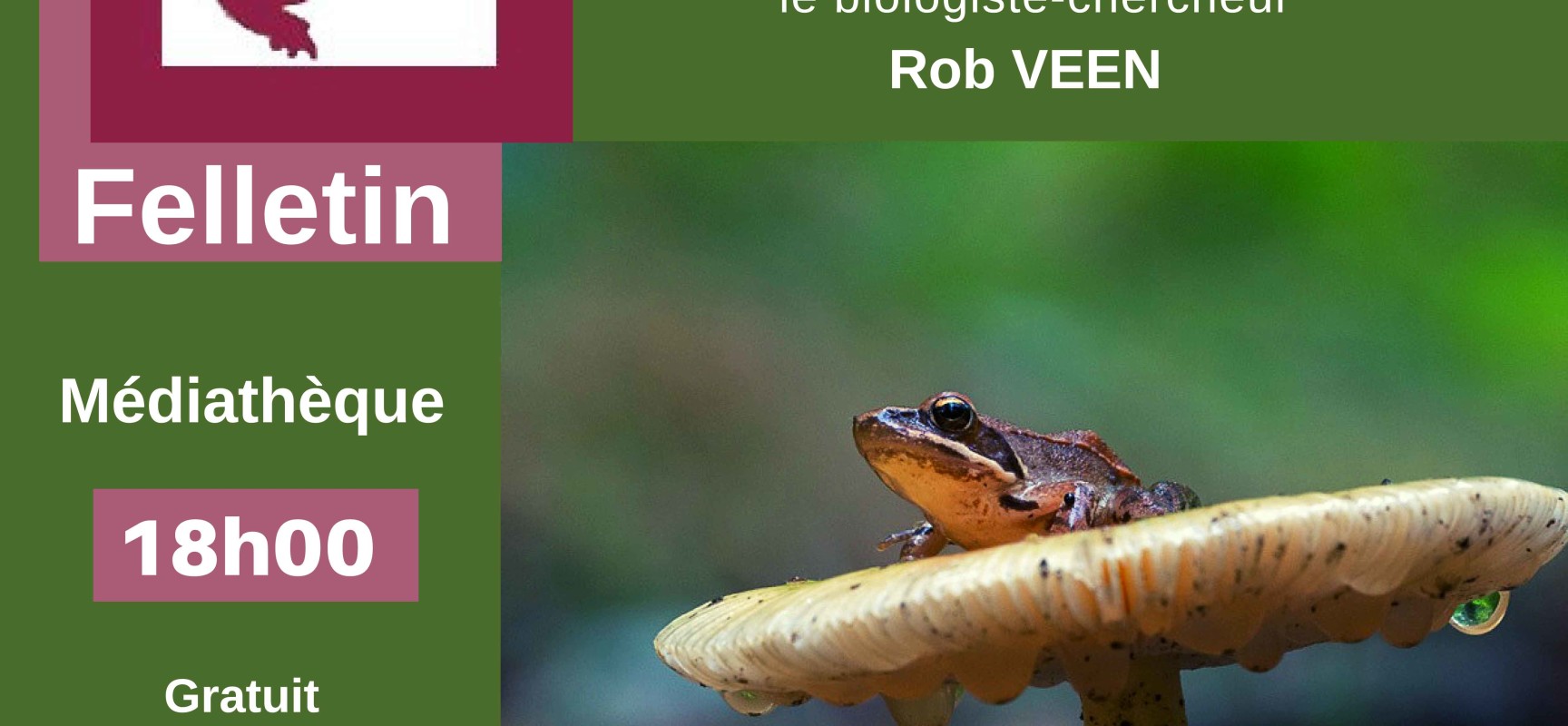 « Les écosystèmes de notre territoire, une opportunité pour des espèces rares » – Causerie avec le biologiste-chercheur Rob VEEN