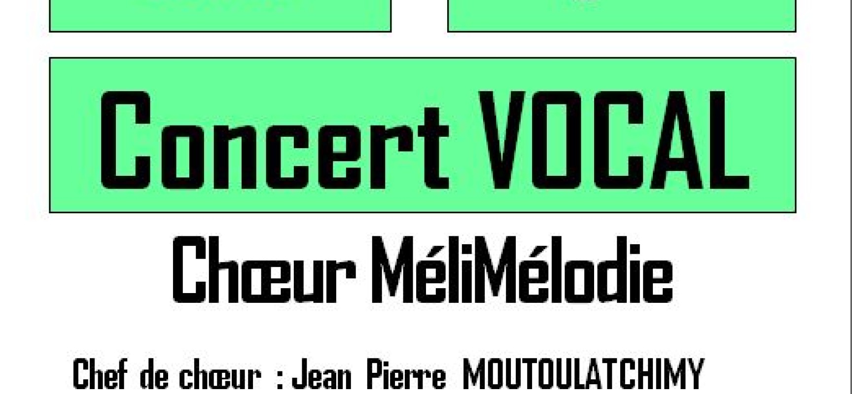 Concert – Choeur MéliMélodie #StMarcÀLoubaud