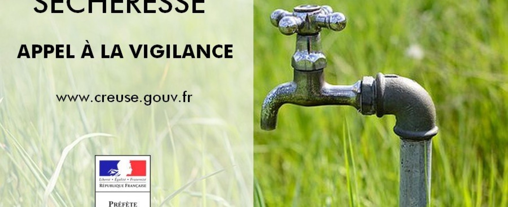 Maintien des restrictions d’usage de l’eau dans un contexte préoccupant qui impose à tous une attitude citoyenne