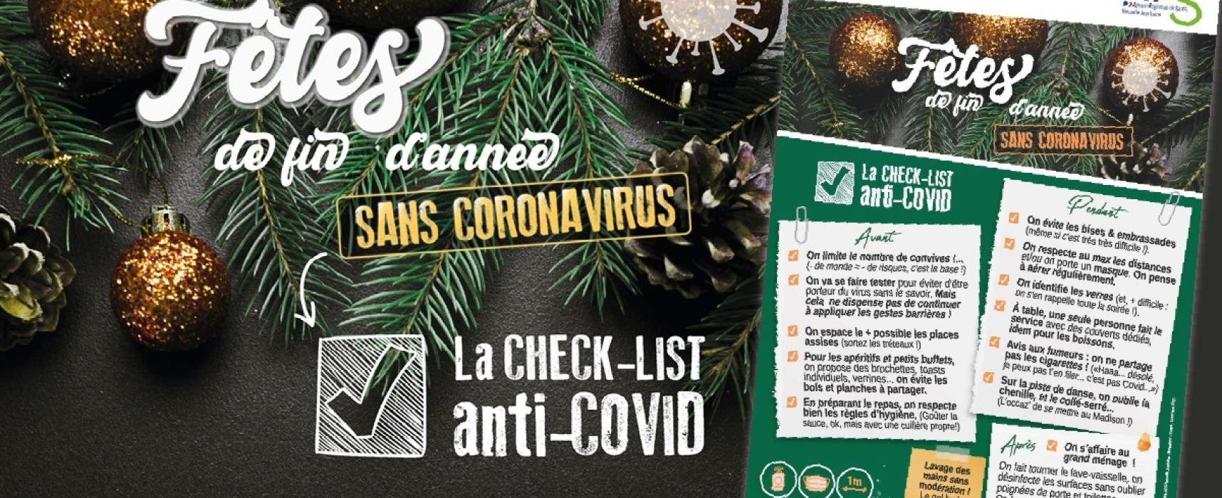 [Covid19] Check-lists conseils pour des fêtes sans COVID