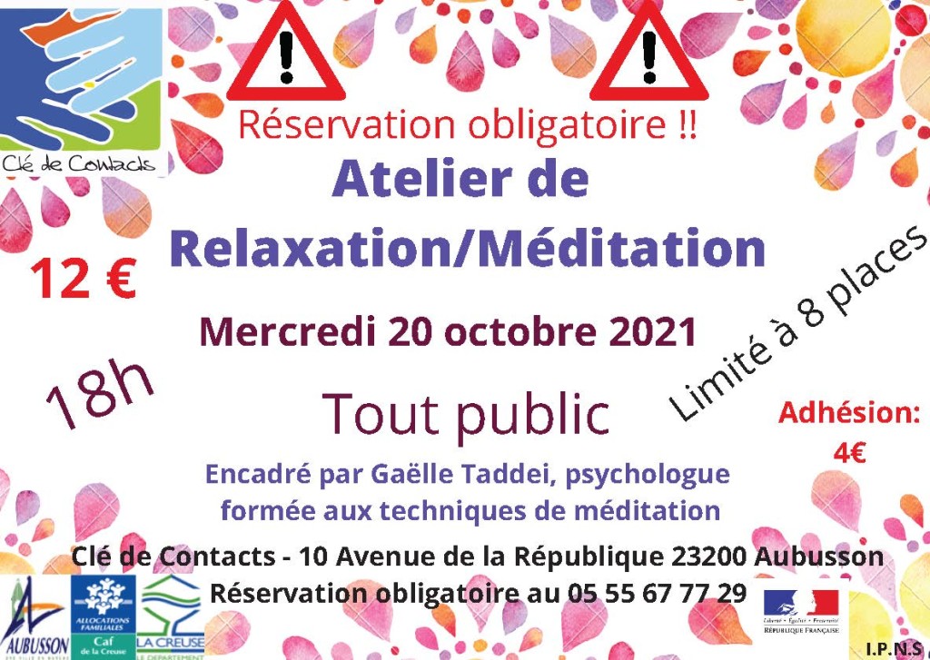 relax tout public 20 octobre 2021