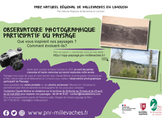 Observatoire photographique du paysage PNR Millevaches