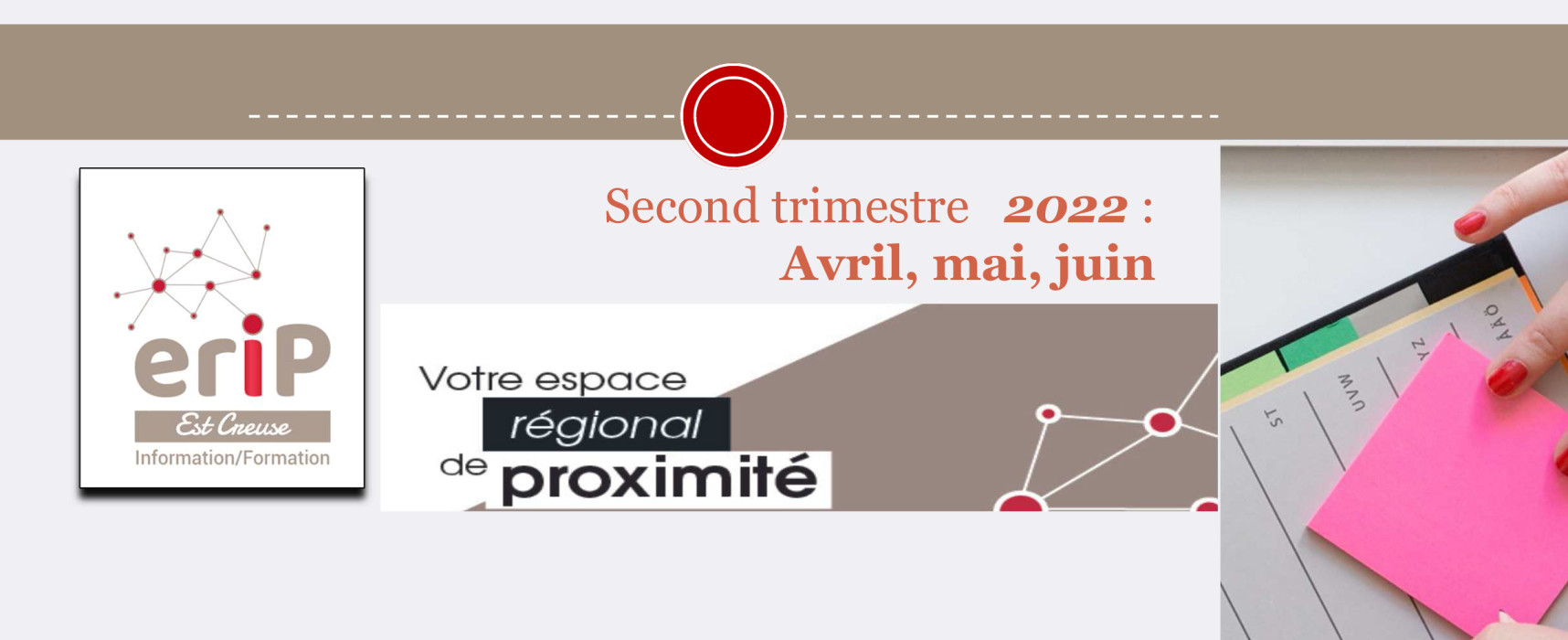 Programme de l’Espace Régional d’Information de proximité Est Creuse – Aubusson – Avril, mai et juin 2022