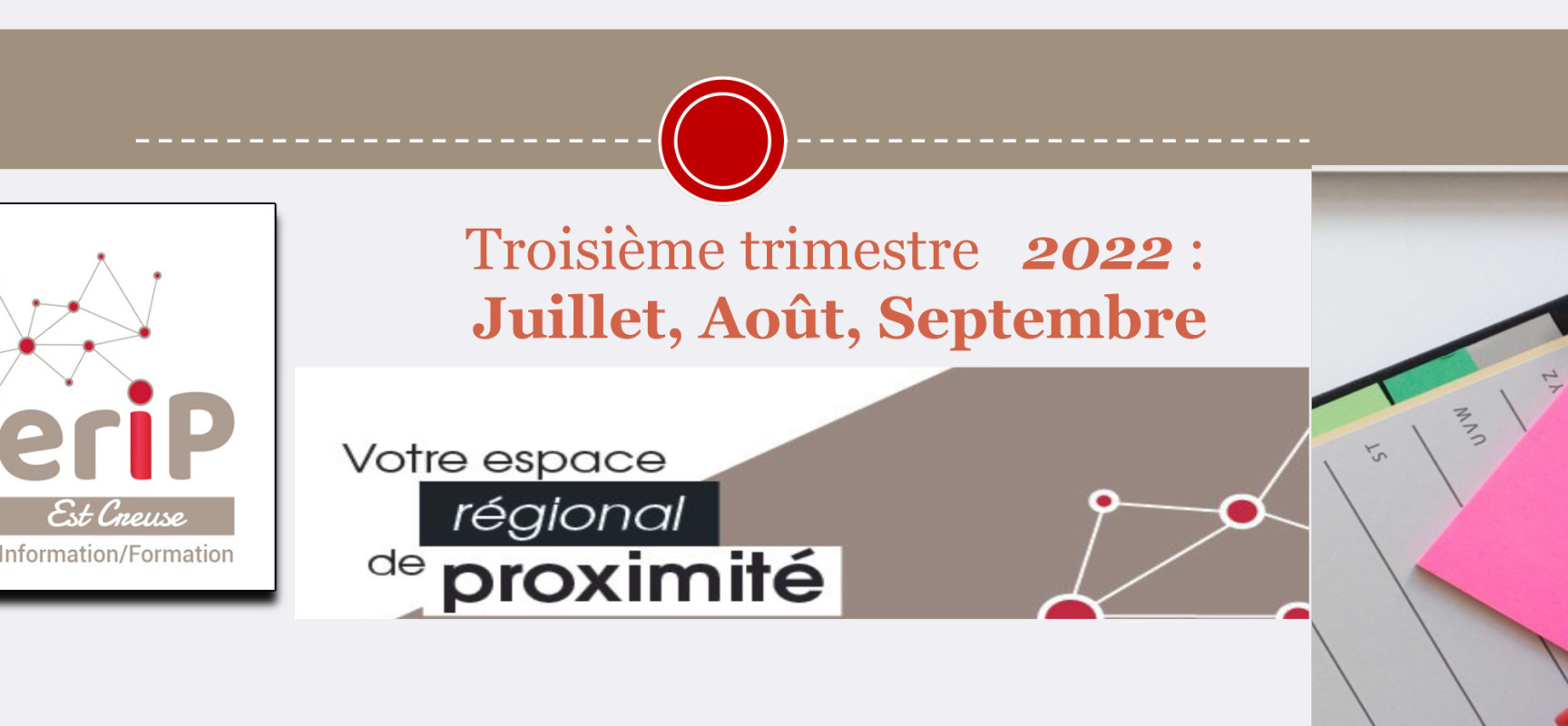 Programme de l’Espace Régional d’Information de proximité Est Creuse – Aubusson – Juillet, août et septembre 2022