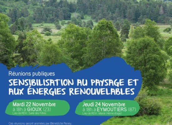 Parc naturel régional de Millevaches  – Sensibilisation au paysage et aux énergies renouvelables