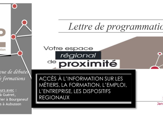 Programme de l’Espace Régional d’Information de proximité Est Creuse – Aubusson – Janvier, février et mars 2023