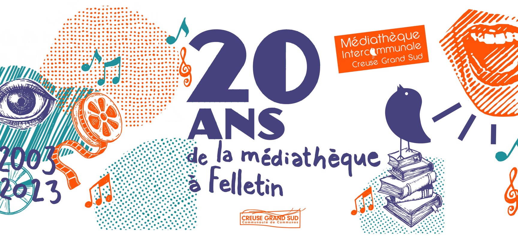 La Médiathèque intercommunale à Felletin fête ses 20 ans ! – Samedi 21 octobre 2023