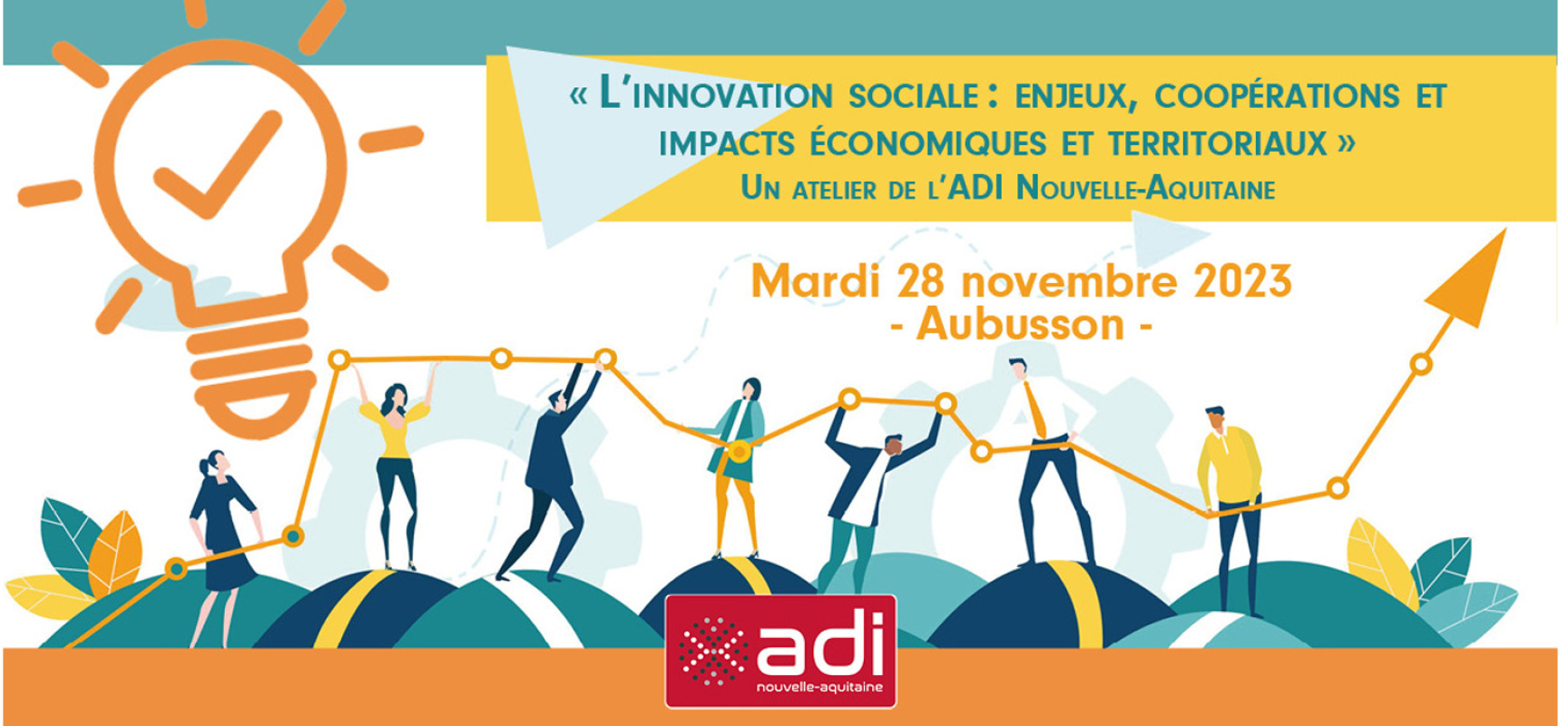 [LesRencontresÉco] Mois de l’ESS – Atelier de sensibilisation à l’Innovation Sociale en Creuse – mardi 28 novembre 2023 #Aubusson #ADI