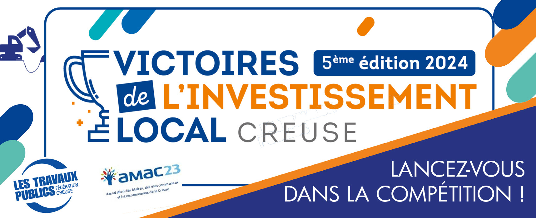 Les 5e Victoires de l’Investissement Local de la Creuse 2024, lancez-vous dans la compétition !