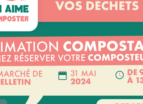 [Plan Local de Prévention des déchets Ménagers et Assimilés] Animation sur le compostage au marché de Felletin – vendredi 31 mai 2024