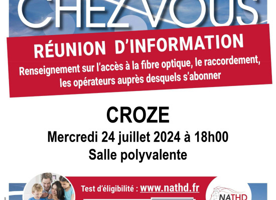 [NATHD] [Dorsal] La Fibre & Vous – RÉUNION PUBLIQUE – Mercredi 24 juillet 2024 #Croze