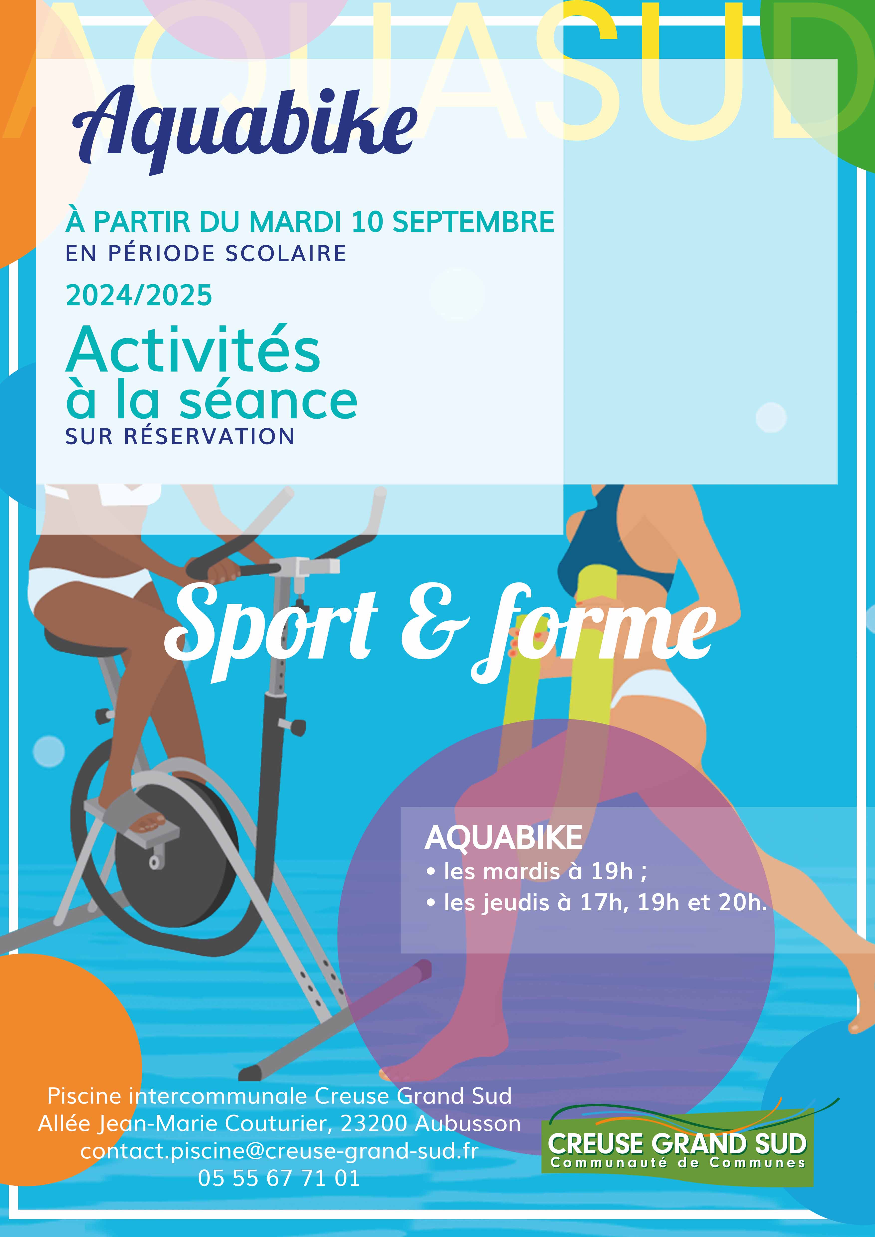 Affiche bike fitness rentrée 2019