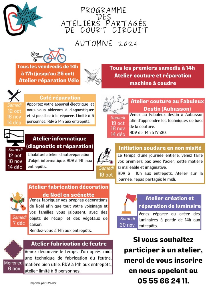 A3 Programme des Ateliers Automne 2024