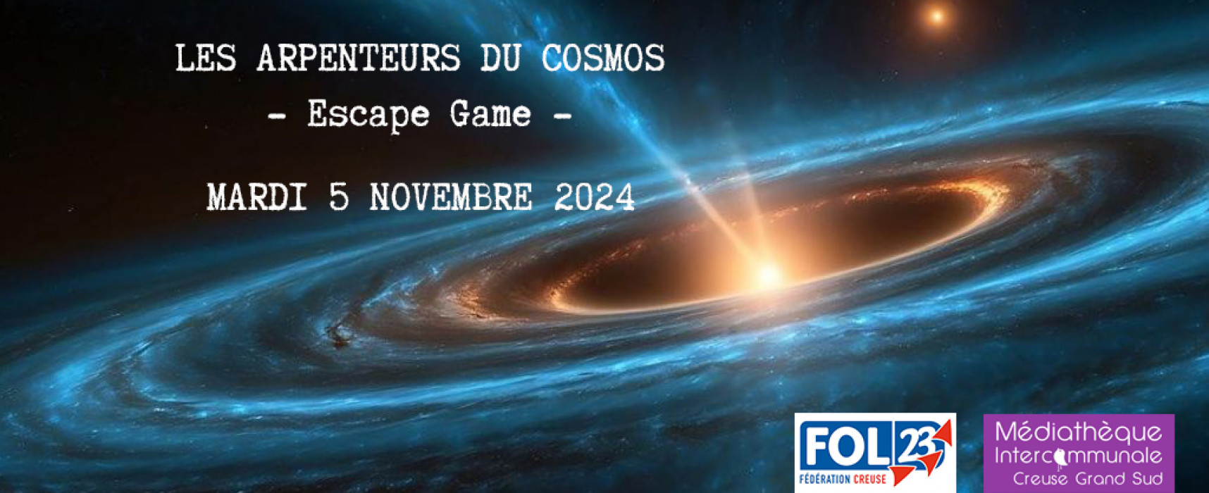 [Médiathèque] « Les Arpenteurs du Cosmos » – Escape-game – Mardi 5 novembre 2024 #Felletin