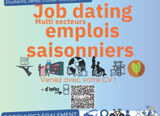 [ERIP Est-Creuse] Après-midi Job dating emplois saisonniers – Mercredi 26 mars 2025 #Aubusson