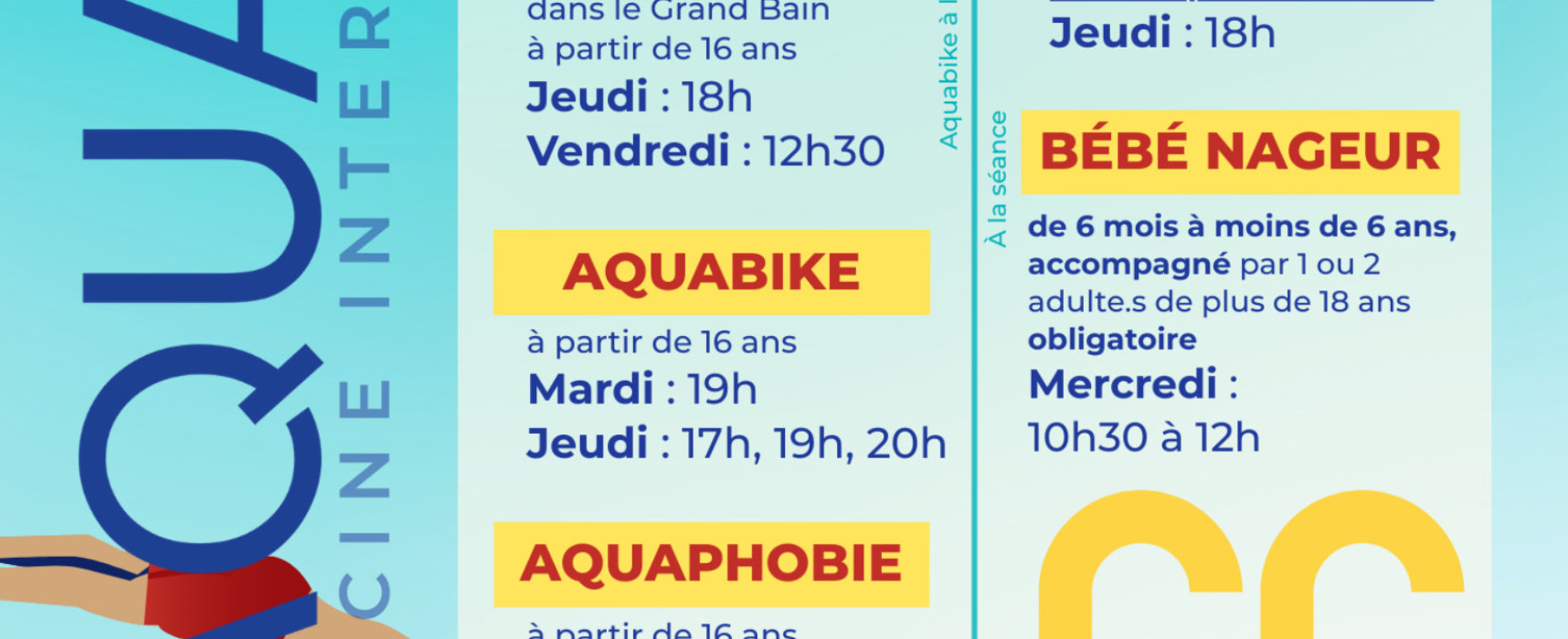 [Piscine Aquasud] Les activités 2025-2026