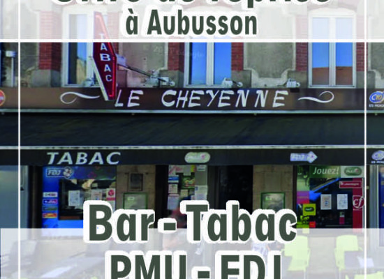 [RepriseActivité] Bar tabac PMU FDJ à reprendre, offre à saisir #Aubusson – Septembre 2025