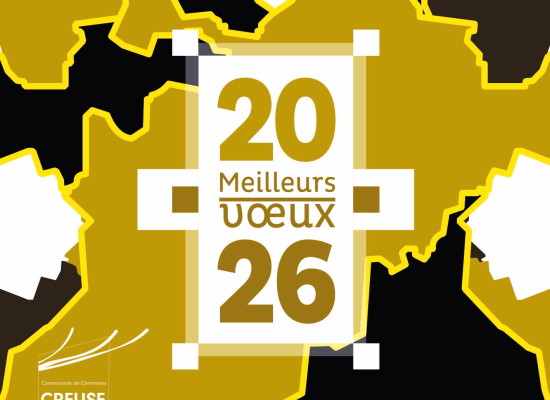 Creuse Grand Sud vous présente ses meilleurs vœux pour 2026 !