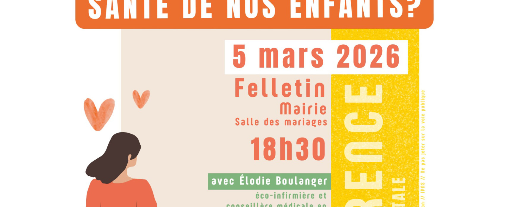 [Événement] Conférence sur la santé environnementale