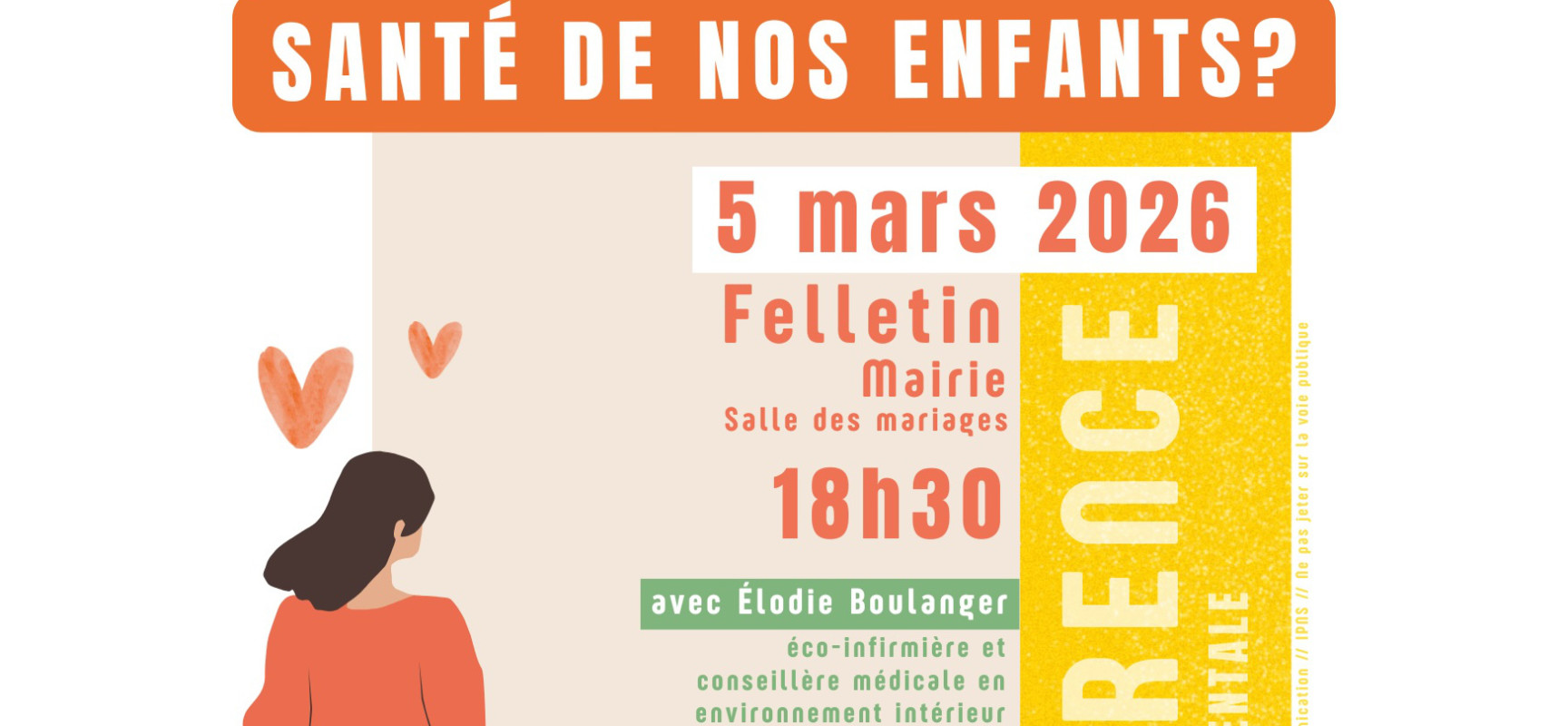 [Événement] Conférence sur la santé environnementale