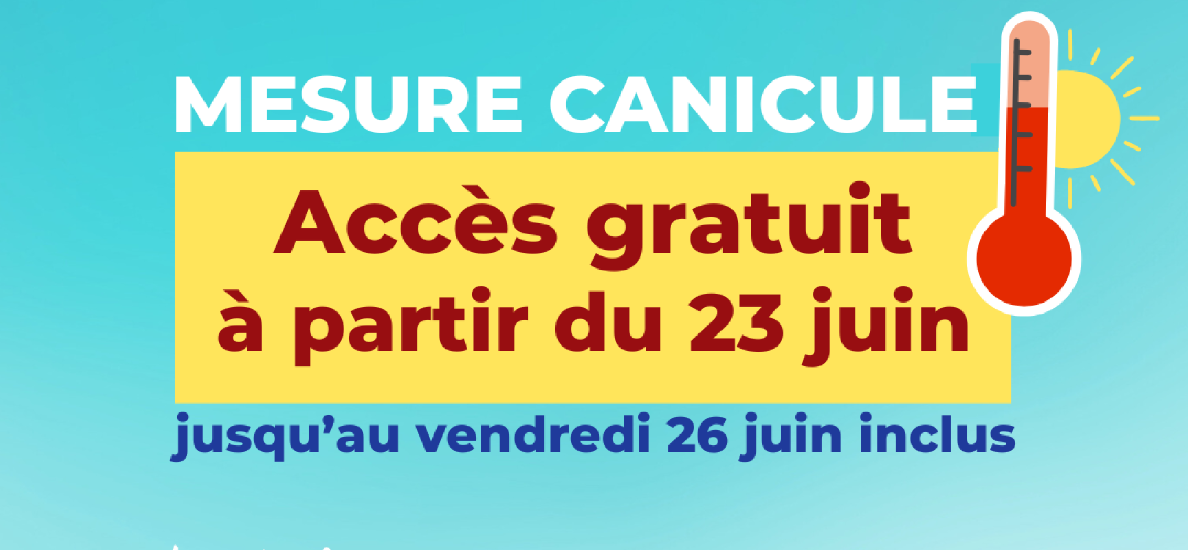 [Piscine AQUASUD] Accès exceptionnellement gratuit