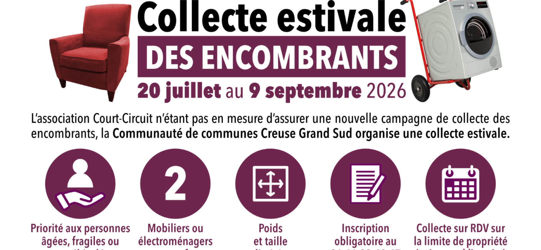 [GESTION DES DÉCHETS] Collecte estivale des encombrants