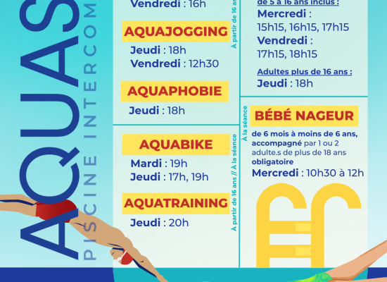 [Piscine AQUASUD] C&rsquo;est bientôt la rentrée !