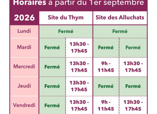 [Déchèteries] Retour aux horaires habituels à partir du 1er septembre