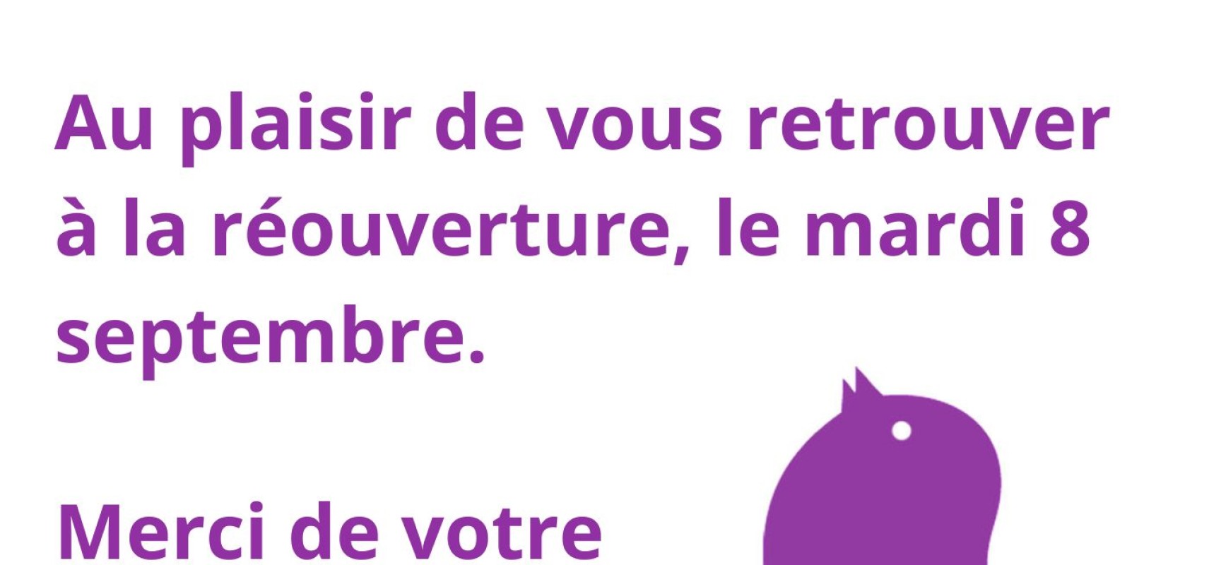 [MÉDIATHÈQUES FELLETIN/AUBUSSON] Fermeture du 1er au 5 septembre pour inventaire